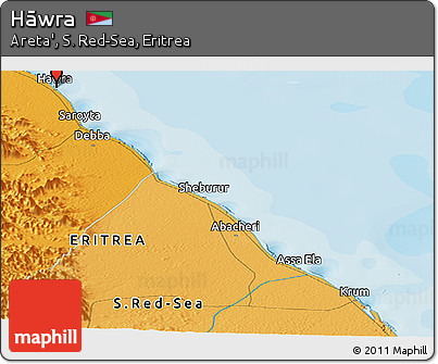 Political Panoramic Map of Hāwra