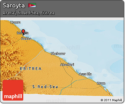 Political Panoramic Map of Saroyta