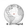 Outline Map of the Area around 14° 15' 49" N, 41° 34' 30" W, rectangular outline