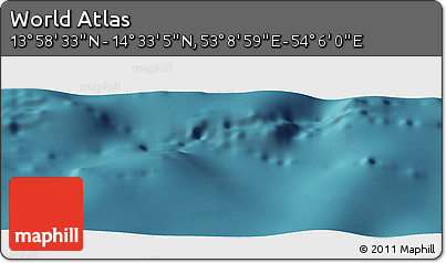 Satellite Panoramic Map of the Area around 14° 15' 49" N, 53° 37' 30" E