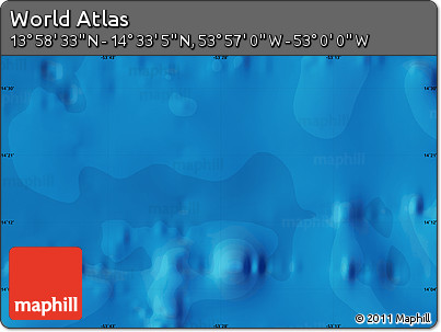 Political Map of the Area around 14° 15' 49" N, 53° 28' 30" W