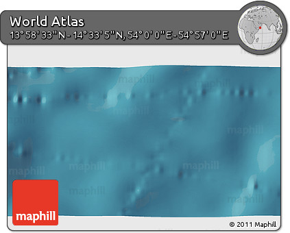 Satellite 3D Map of the Area around 14° 15' 49" N, 54° 28' 30" E