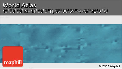 Satellite Panoramic Map of the Area around 14° 15' 49" N, 55° 10' 29" W