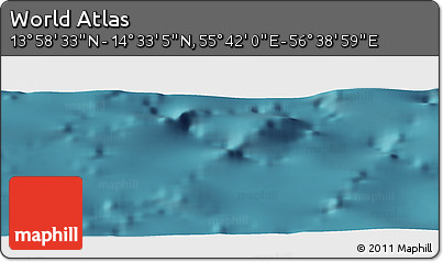 Satellite Panoramic Map of the Area around 14° 15' 49" N, 56° 10' 29" E