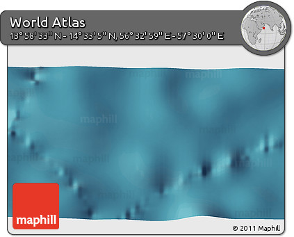 Satellite 3D Map of the Area around 14° 15' 49" N, 57° 1' 29" E