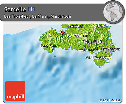 Physical 3D Map of Sarcelle