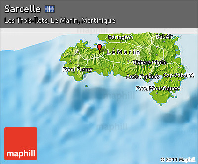 Physical 3D Map of Sarcelle