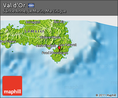 Physical 3D Map of Val D'Or