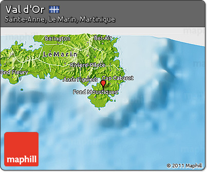 Physical 3D Map of Val D'Or