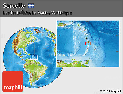 Physical Location Map of Sarcelle