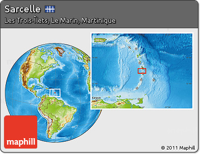 Physical Location Map of Sarcelle