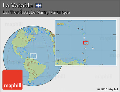 Savanna Style Location Map of La Vatable