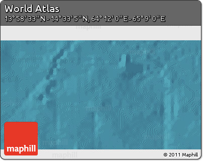 Satellite 3D Map of the Area around 14° 15' 49" N, 64° 40' 30" E