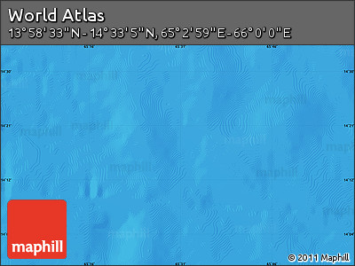 Physical Map of the Area around 14° 15' 49" N, 65° 31' 30" E