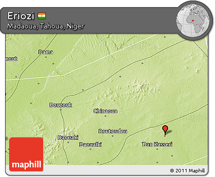 Physical 3D Map of Eriozi