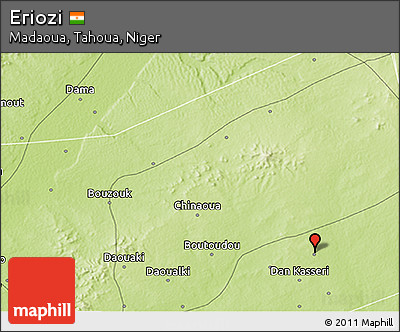 Physical 3D Map of Eriozi