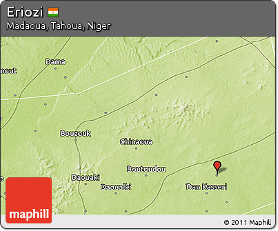 Physical 3D Map of Eriozi