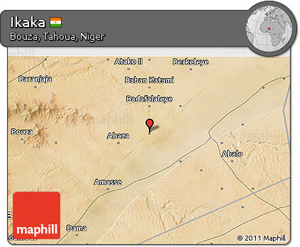 Satellite 3D Map of Ikaka