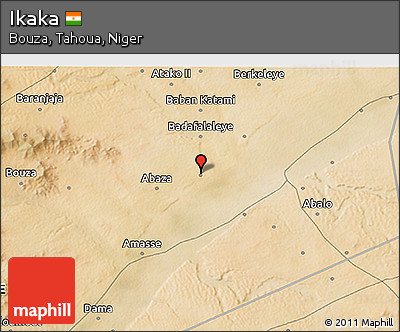 Satellite 3D Map of Ikaka