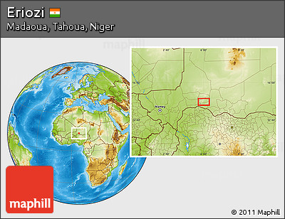 Physical Location Map of Eriozi