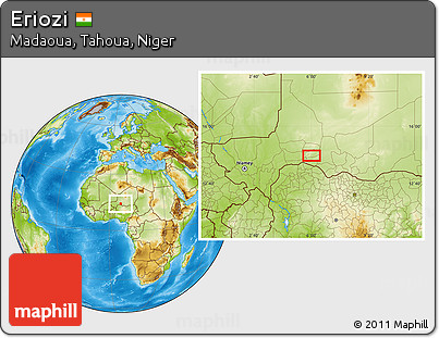 Physical Location Map of Eriozi