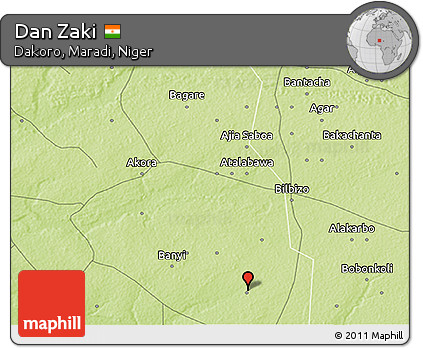Physical 3D Map of Dan Zaki