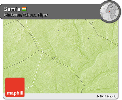Physical 3D Map of Samia