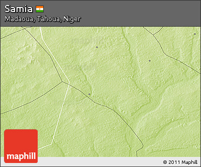 Physical 3D Map of Samia