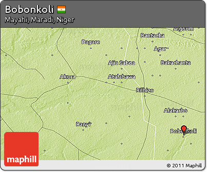 Physical 3D Map of Bobonkoli