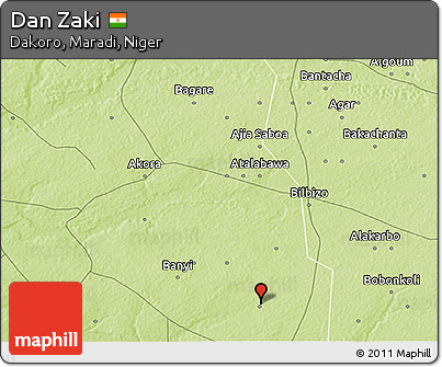Physical 3D Map of Dan Zaki