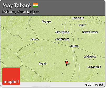 Physical 3D Map of May Tabaré