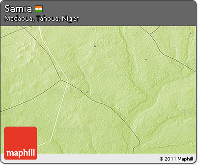 Physical 3D Map of Samia