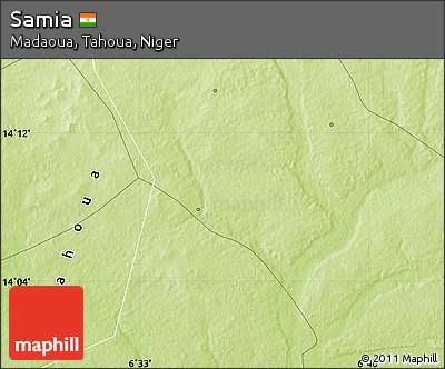 Physical Map of Samia