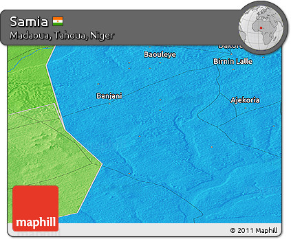 Political Panoramic Map of Samia