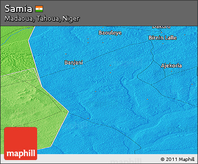 Political Panoramic Map of Samia