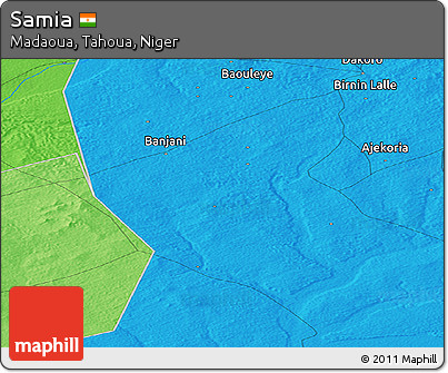 Political Panoramic Map of Samia