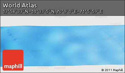 Physical Panoramic Map of the Area around 14° 15' 49" N, 70° 37' 30" E
