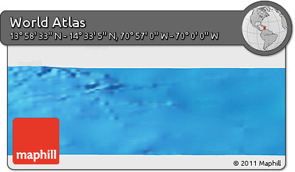 Physical Panoramic Map of the Area around 14° 15' 49" N, 70° 28' 29" W