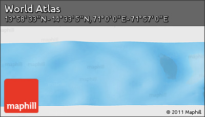 Physical Panoramic Map of the Area around 14° 15' 49" N, 71° 28' 29" E