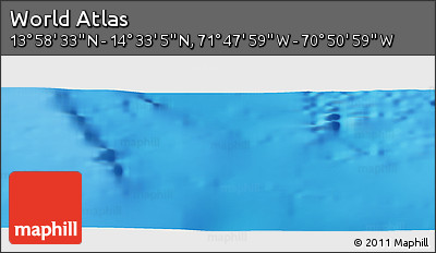 Physical Panoramic Map of the Area around 14° 15' 49" N, 71° 19' 29" W