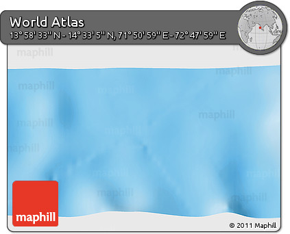 Physical 3D Map of the Area around 14° 15' 49" N, 72° 19' 29" E