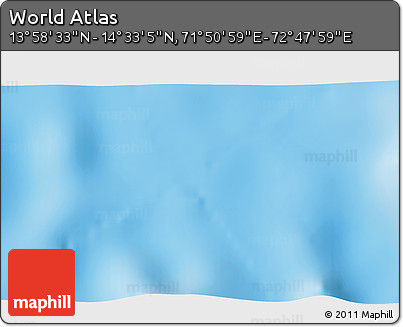 Shaded Relief 3D Map of the Area around 14° 15' 49" N, 72° 19' 29" E