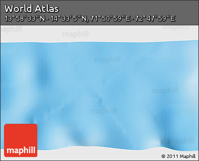 Shaded Relief 3D Map of the Area around 14° 15' 49" N, 72° 19' 29" E
