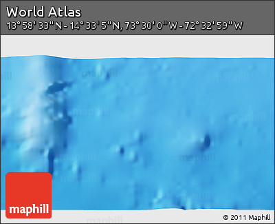 Physical 3D Map of the Area around 14° 15' 49" N, 73° 1' 30" W