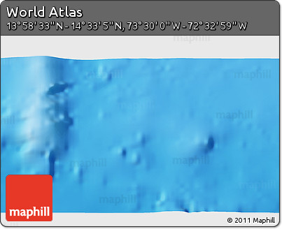 Physical 3D Map of the Area around 14° 15' 49" N, 73° 1' 30" W