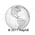 Outline Map of the Area around 14° 15' 49" N, 78° 58' 29" W, rectangular outline