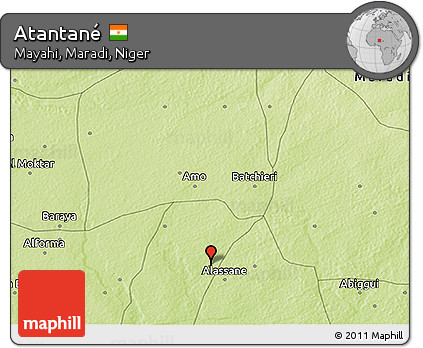 Physical 3D Map of Atantané