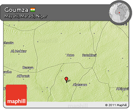 Physical 3D Map of Goumza