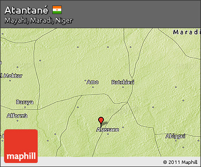 Physical 3D Map of Atantané