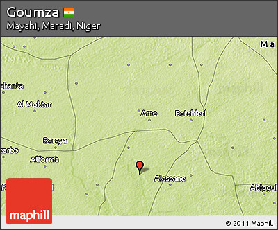 Physical 3D Map of Goumza